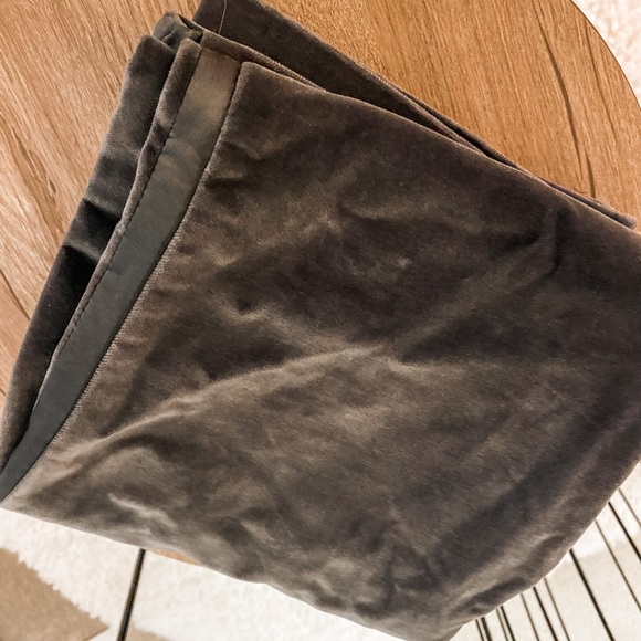 Theory flare bottom velvet dress pants with tuxedo stripe side. Size 0 - Picture 3 of 4